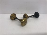 Pair of vintage brass door knobs