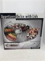 Appetizer tray with lids