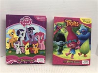 My little pony and trolls busy books includes 12