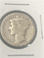 1920 mercury silver dime