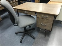 Vintage Desk With Chair