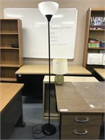 2 lamps floor lamp and desk lamp