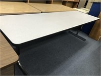 White Adjustable table