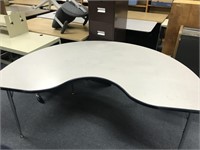 Adjustable Kidney shaped table