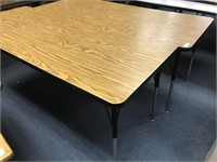Pair of adjustable tables