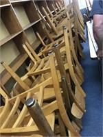 Wood Chairs from library