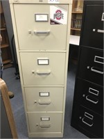 Beige filing cabinet