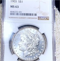 1903-S Morgan Silver Dollar NGC - MS63