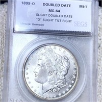1899-O DD Morgan Silver Dollar SEGS - MS64