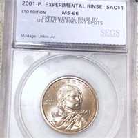 2001-P Sacagawea Dollar SEGS - MS66 EX RINSE