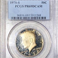 1878-S Kennedy Half Dollar PCGS - PR 69 DCAM