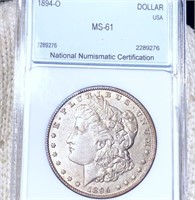 1894-O Morgan Silver Dollar NNC - MS61