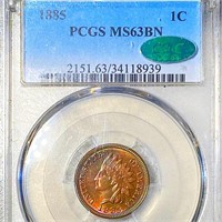 1885 Indian Head Penny PCGS - MS 63 BN CAC