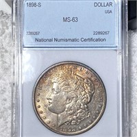 1898-S Morgan Silver Dollar NNC - MS63