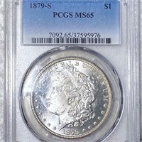 1879-S Morgan Silver Dollar PCGS - MS65