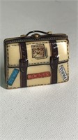 Limoges Suitcase Trinket Box