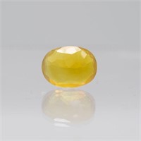 Fine Certified 7.30ct Yellow Mexican Opal