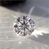 Lab Created Sparkling 2.02 Ct Round Cut Diamond.