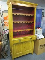 Antique kitchen cabinet w/ copper trim