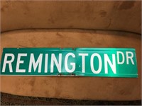 Metal  Remington double sided sign