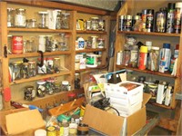 B379 - Contents of top of workbench & shelves