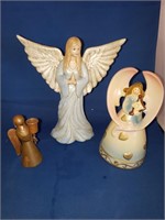 3 CHRISTMAS ANGELS (ONE IS A BELL)