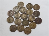 Lot of 19 Collectible US Cents / Penny Lot