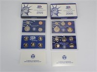1999 & 2000 US Mint Proof Sets w/State Quarters