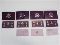 4 - 1980's US Mint Proof Sets