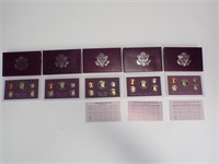 5 - 1980's US Mint Proof Sets