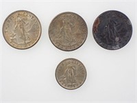 4 - 1944-45 US Phillipines Coins .20 Cent