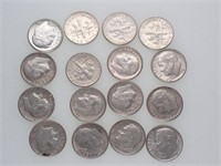 16 - 1961 Silver Dimes