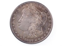 1887 S US Morgan Silver Dollar