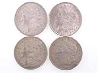 4 1921 US Morgan Silver Dollars
