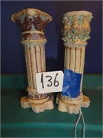 2 Decorative Candle holders (5.5")