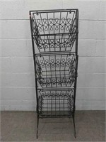 Metal Rack With Baskets