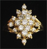 14kt Gold Brilliant 1.00 ct Diamond Ring