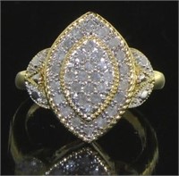 Fancy Marquise 1/4 ct Natural Diamond Ring