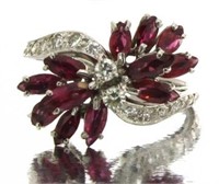 14kt Gold Natural 1.50 ct Ruby & Diamond Ring