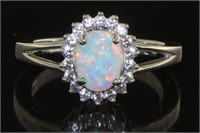 Oval 1.33 ct Fire Opal Dinner Ring