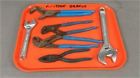 Assorted Pliers & Crescent Wrenches