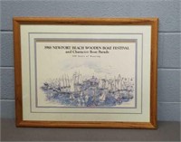 1998 Newport Beach Wooden Boat Festival Print