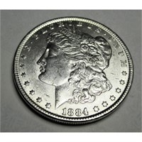 1884 P  Morgan Silver Dollar