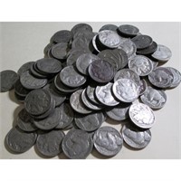 (50) Buffalo Nickels- Mixed Dates and Grades