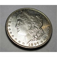 1897 P Better Date BU Morgan Silver Dollar