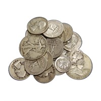 $5 Face Value 90% Silver Coins Mixed Types