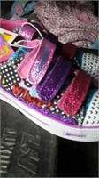 Girls bling Runners size 1with lights!