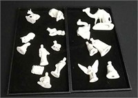 17 Pc White Ceramic Mini Nativity