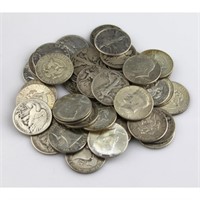 (40) 90% Silver Half Dollars Mixed Type