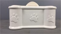 Ceramic Dog Bone Jar With Lid
